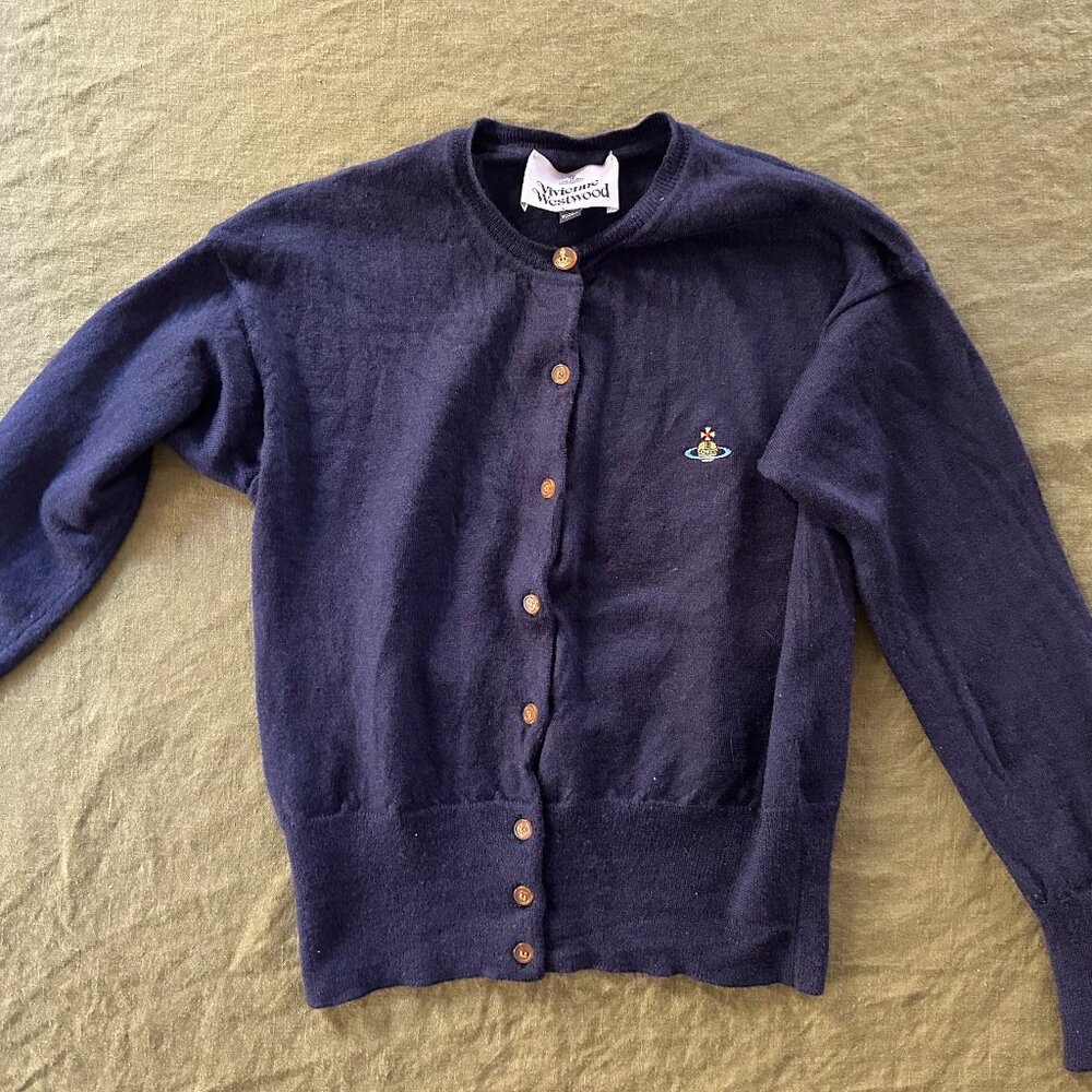 Vivienne Westwood Navy cardigan size Medium, more like Small